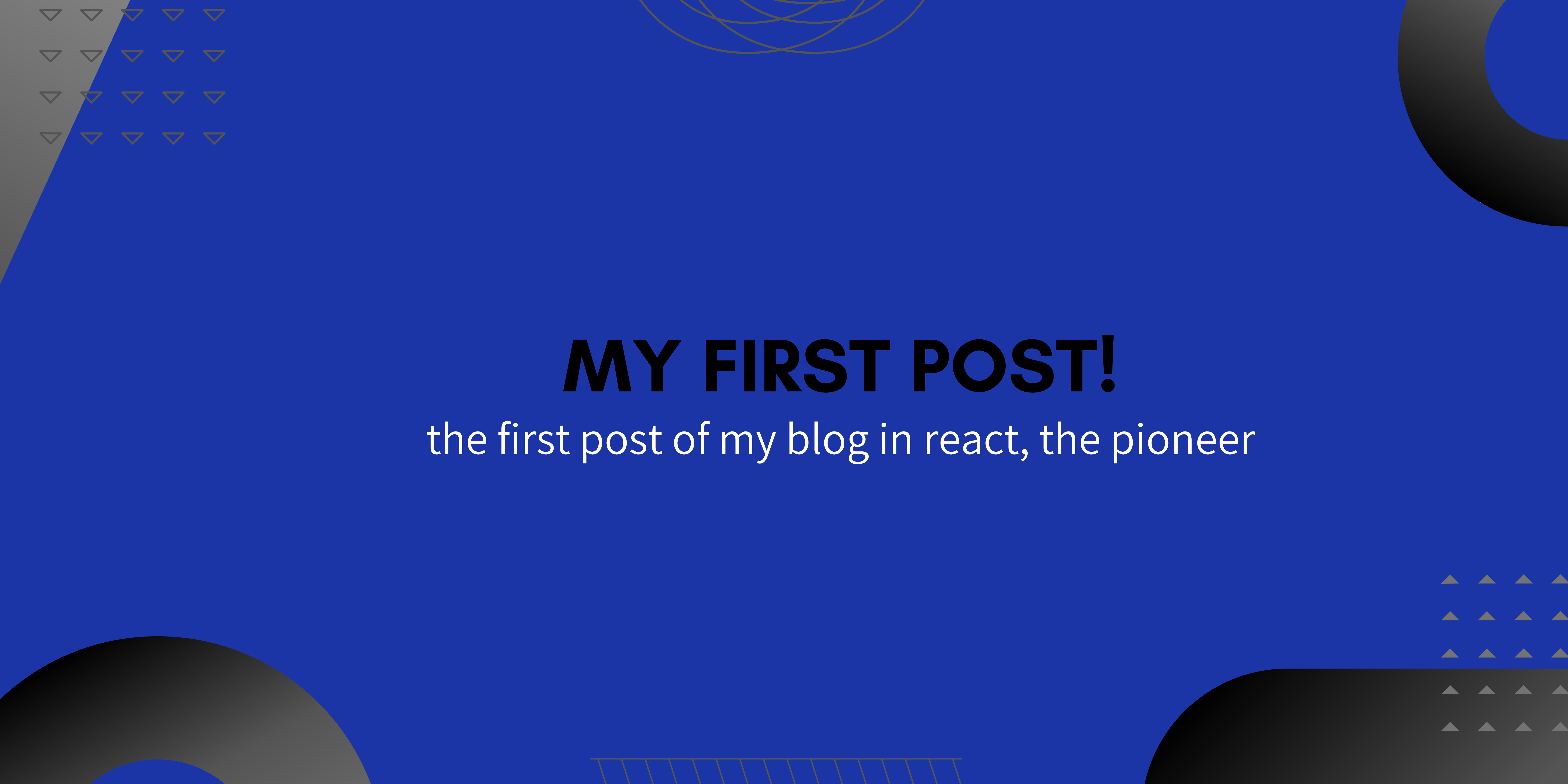 My first post!